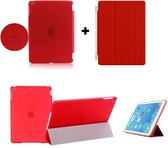iPad mini 4 (retina) Smart Cover met/inclusief Achterkant Back Cover Hoes Red/Rood Smartcover combinatie hoesje Companion Case Full Body | BetaalbareHoesjes.nl