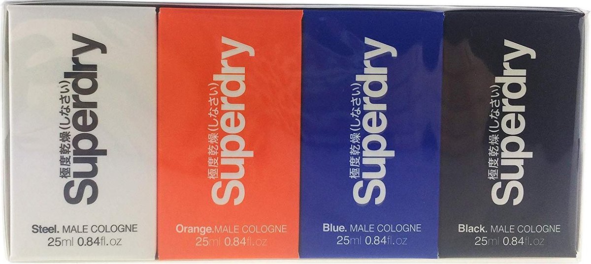 Wierook Insecten tellen peddelen Superdry Mens Gift Set 1x 25ml EDC Superdry Steel + 1x 25ml EDC Superdry  Blue + 1x... | bol.com