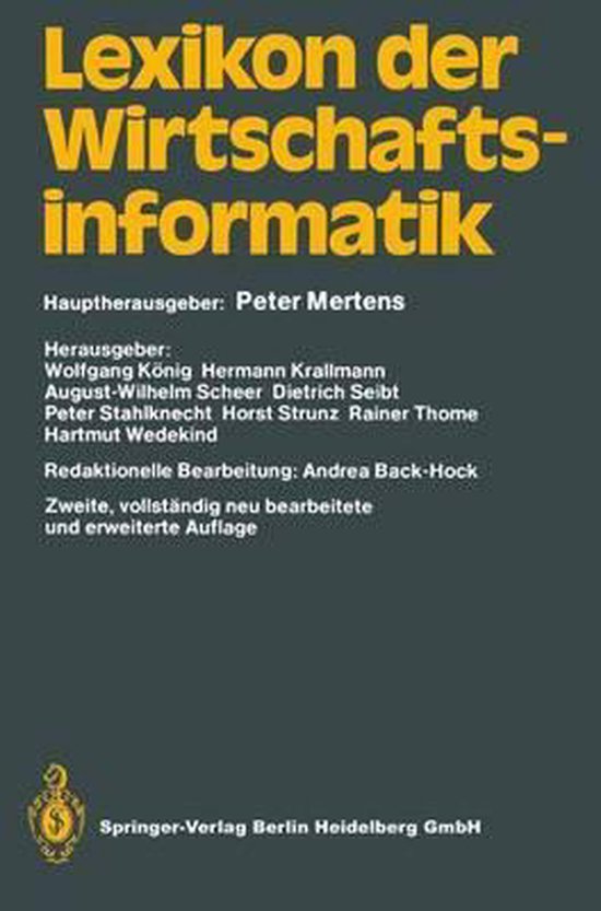 Lexikon Der Wirtschaftsinformatik - cover