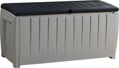 Keter - Novel - kussenbox - 340 liter - Kunststof - 124 x 62.5 x 125 cm grijs/zwart