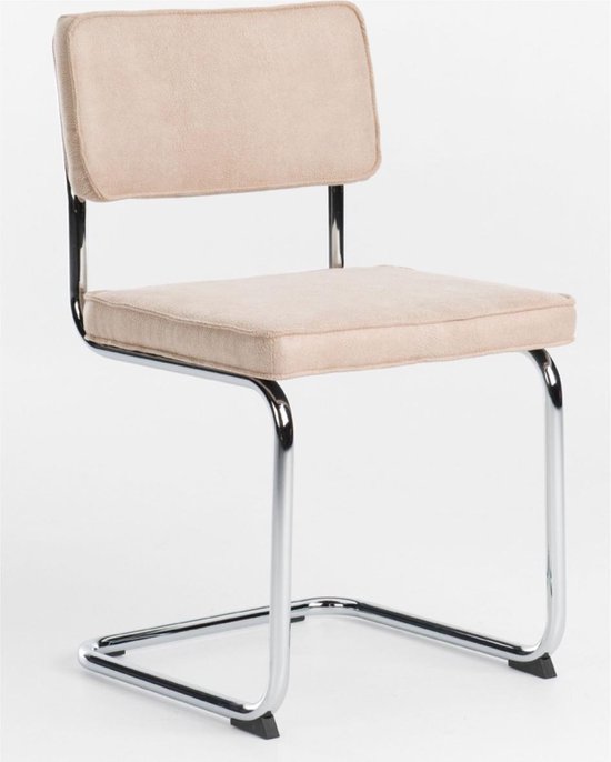 naaimachine Negende Geletterdheid Viggo buisframe stoel creme - Leva Design | bol.com