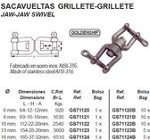 Jaw-jaw Swivel RVS 13mm (GS71123)