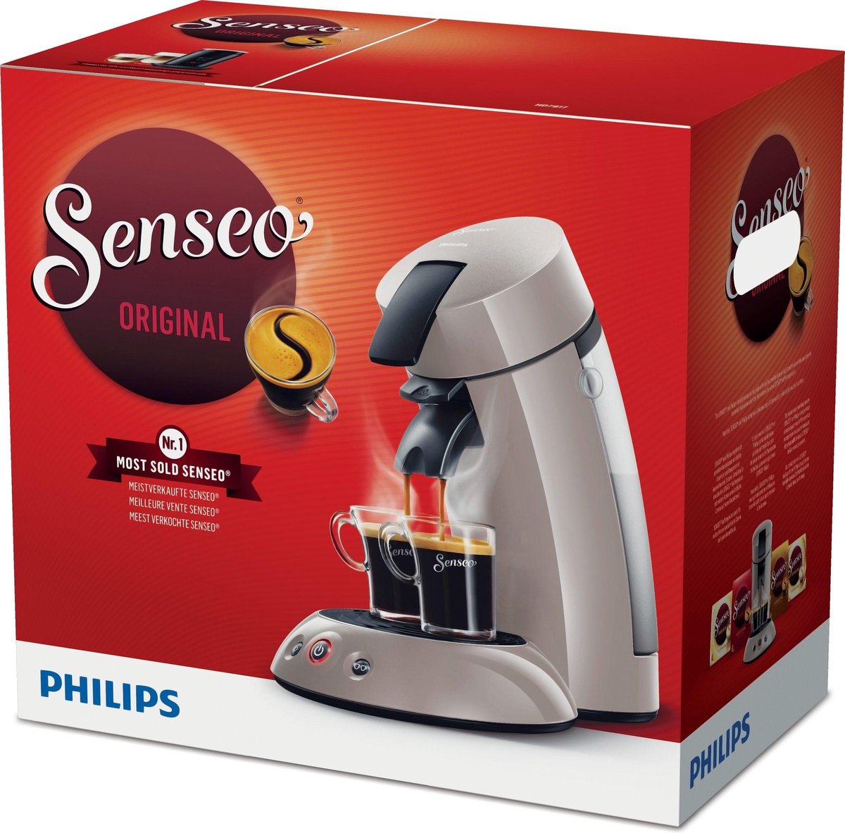 Senseo Original HD7817/01 Vrijstaand Volledig automatisch Koffiepadmachine Beige... |