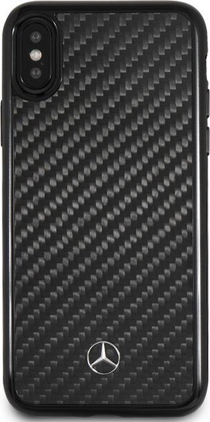 Mercedes-Benz Telefoonhoesje Apple X / - Real Carbon Black | bol.com