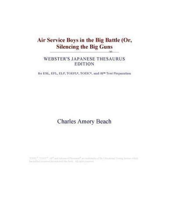Air Service Boys in the Big Battle (Or, Silencing the Big Guns (ster