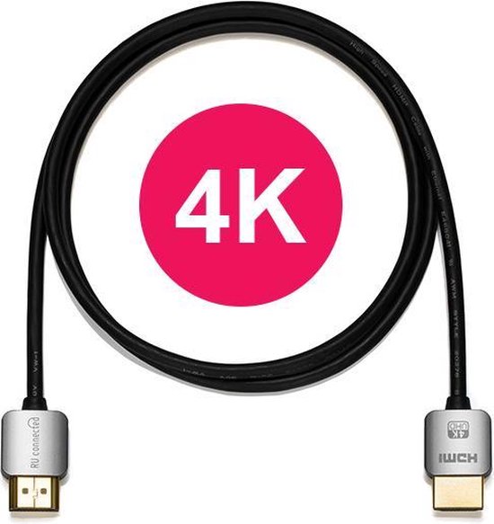 Dunne HDMI kabel 0,5 m – perfect voor 4K | bol.com