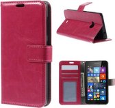 Cyclone Cover wallet hoesje Microsoft Lumia 850 pink