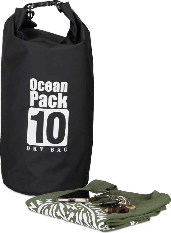 Foto: Waterproof bag 10l ocean pack 10 liter zwart