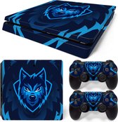 Sony PlayStation 4 SLIM Skins PS4 Stickers - Gamer Wolf (Let op, alleen geschikt voor PS4 SLIM versie - zie productafbeelding)