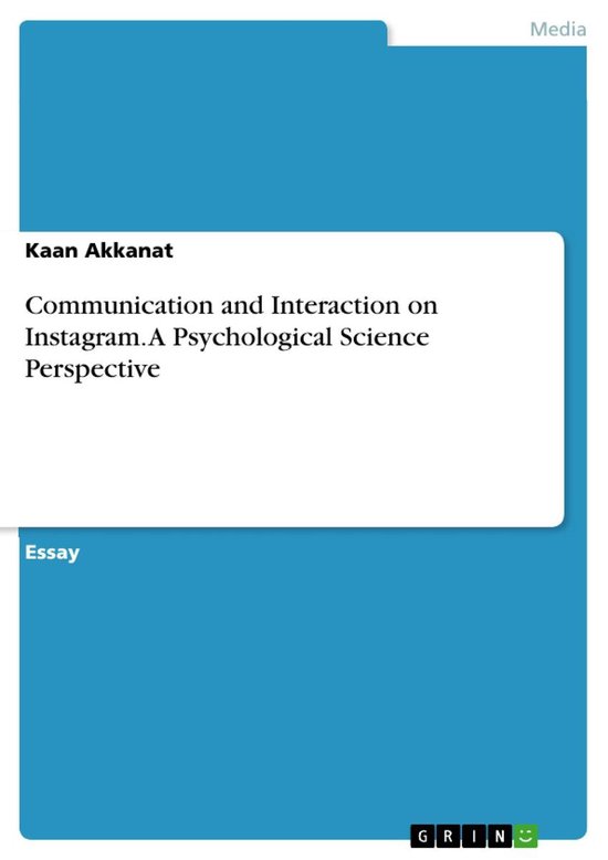 Communication and Interaction on Instagram. A Psychological  ... - cover
