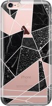 iPhone 6/6s transparant hoesje - Abstract painted