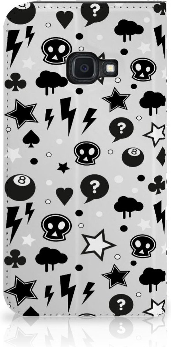 Mobiel BookCase Samsung Galaxy Xcover 4s Silver Punk