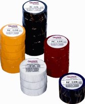 Cellpack zelfklevende tape 128, PVC, bruin, (lxb) 10mx15mm, UV-bestendig, isol