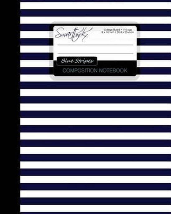 Blue Stripes Composition Notebook - cover