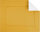 BINK Bedding Boxkleed Wafel (Pique) Oker 80 x 100 cm - vulling fiberfill 400 grams - speelkleed - parklegger - katoen - wafel - oker - geel