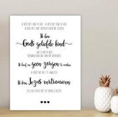 Kaart - A6 - 10x15cm - Met envelop - Gods Geliefde Kind - Christelijke kaart - Majestic Ally - 12 stuks