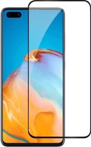 Huawei P40 Pro Screenprotector - Full Cover Screenprotector - Gehard Glas - Zwart