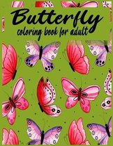 Butterfly coloring book for adults