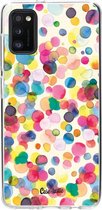 Casetastic Samsung Galaxy A41 (2020) Hoesje - Softcover Hoesje met Design - Watercolor Confetti Print