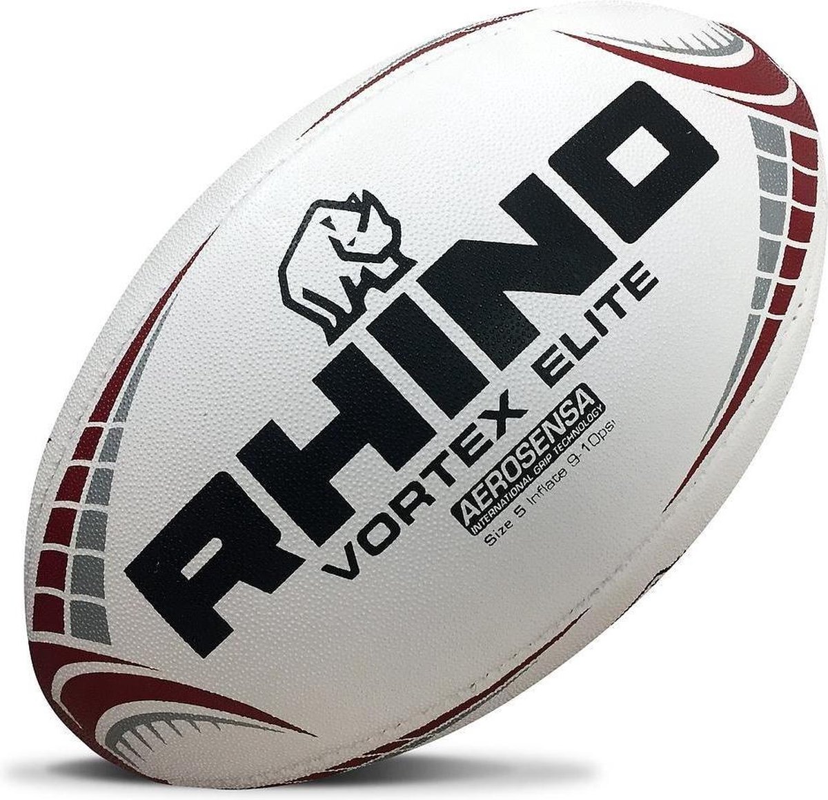 Rhino Vortex Elite Replica Rugbybal Wit - Mini
