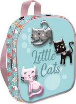 Kids Licensing Schooltas Little Cats 24 Cm Polyester Lichtblauw