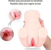 Handheld Kunstvagina met zuigfunctie en vibratie!