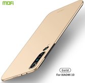 Voor Geschikt voor Xiaomi Mi 10 MOFI Frosted PC Ultradunne harde koffer (goud)