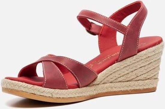 Panama Jack Benisa B806 sandalen met sleehak rood - Maat 42 | bol.com