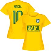 Brazilië Team Dames Marta 10 T-shirt - Geel - M