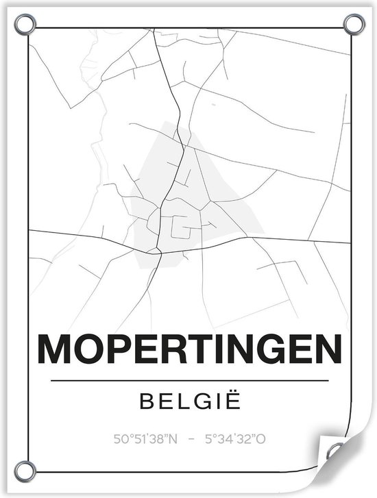 Tuinposter MOPERTINGEN (Belgie) - 60x80cm