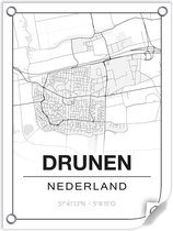 Tuinposter DRUNEN (Nederland) - 60x80cm