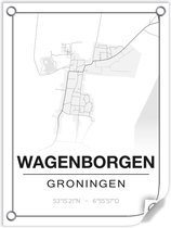 Tuinposter WAGENBORGEN (Groningen) - 60x80cm