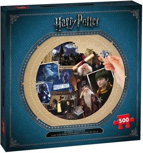 Winning Moves Games Harry Potter Puzzles Philosopher's Stone 500 Piece  Jigsaw Puzzle (WM00370-ML1-6)