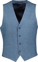 Hensen Gilet - Slim Fit - Blauw - 56