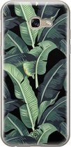 Samsung A5 2017 hoesje siliconen - Palmbladeren Bali | Samsung Galaxy A5 2017 case | groen | TPU backcover transparant