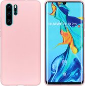 Huawei P30 Pro Hoesje Siliconen - iMoshion Color Backcover - Roze