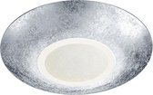 LED Plafondlamp - Plafondverlichting - Trion Cuno - 15W - Warm Wit 3000K - Rond - Mat Zilver - Aluminium - BSE