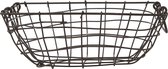 Gifts Amsterdam Rechthoekige Mand 26,5x18x12 Cm Metaal Donkergrijs