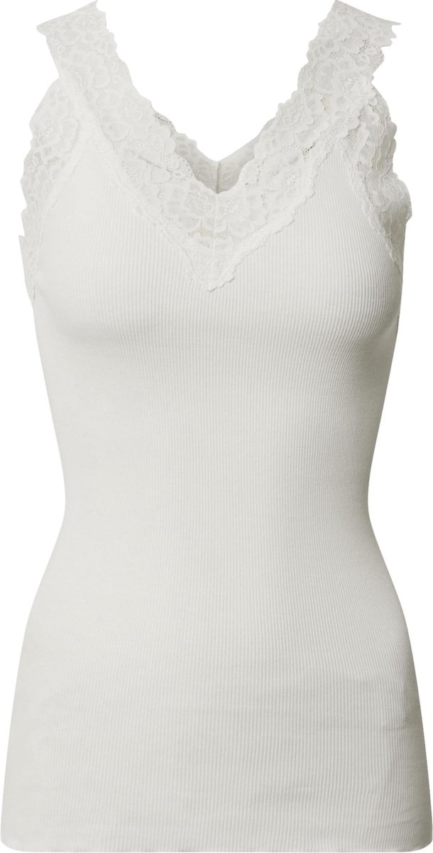Rosemunde Bernadine Sl Regular V-neck Top Dames - Topjes - Wit - Maat S