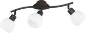 LED Plafondspot - Trion Frudo - 12W - E14 Fitting - Warm Wit 3000K - 3-lichts - Rond - Roestkleur - Aluminium - BSE