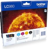 Bol.com Brother LC-980VALBP - Inktcartridges / Zwart / Cyaan / Magenta / Geel aanbieding