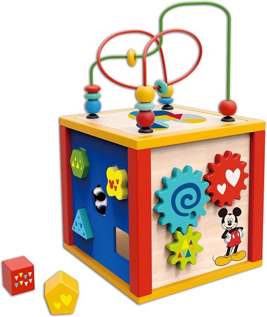 Disney Activiteitencubus Mickey Mouse Junior 20,7 Cm Hout