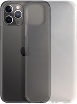 Siliconen hoesje voor Apple iPhone 11 Pro Max - Transparant - Inclusief 1 extra screenprotector