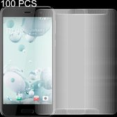 100 STKS voor HTC U Play 0.26mm 9 H Oppervlaktehardheid Explosieveilig Niet-volledig scherm Gehard glas Schermfilm