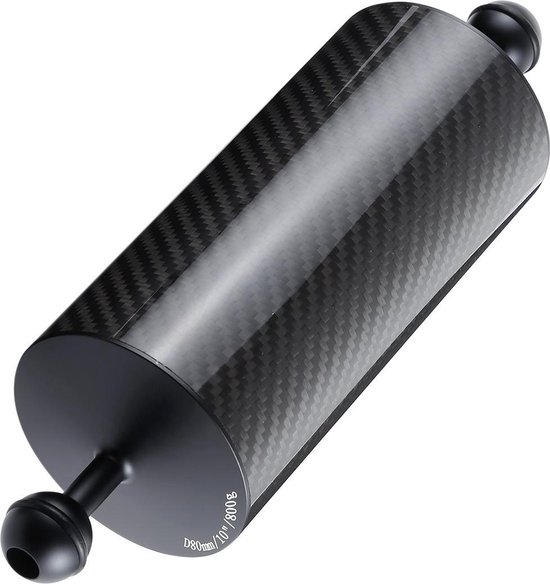 Puluz 10 Inch 27 5 Cm Lengte 80 Mm Diameter Dubbele Ballen Koolstofvezel Drijvende Bol Com