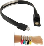 Let op type!! Wearable Bracelet Sync Data Charging Cable   For iPhone 6 & iPhone 5S & iPhone 5C &iPhone 5  Length: 24cm(White)