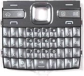 Mobiele telefoon Keypads Behuizing met menuknoppen / Druktoetsen voor Nokia E72 (zilver)