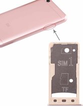 2 SIM-kaart Lade / Micro SD-kaart Lade voor Geschikt voor Xiaomi Redmi 5A (goud)