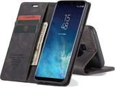 CASEME - Samsung Galaxy S8 Plus Retro Wallet Case - Zwart