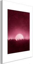 Schilderijen Op Canvas - Schilderij - Full Moon (1 Part) Vertical 80x120 - Artgeist Schilderij
